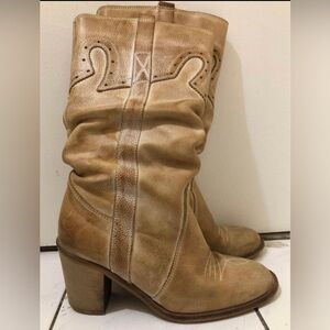 Browns B2 Made in Portugal Leather Cowboy Boots size 36